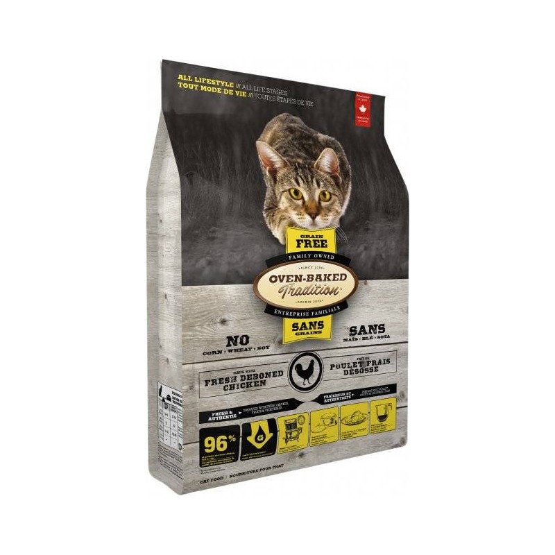 OBT Oven Baked Tradition Cat Food Grain free with chicken (z kurczakiem) 2,27kg