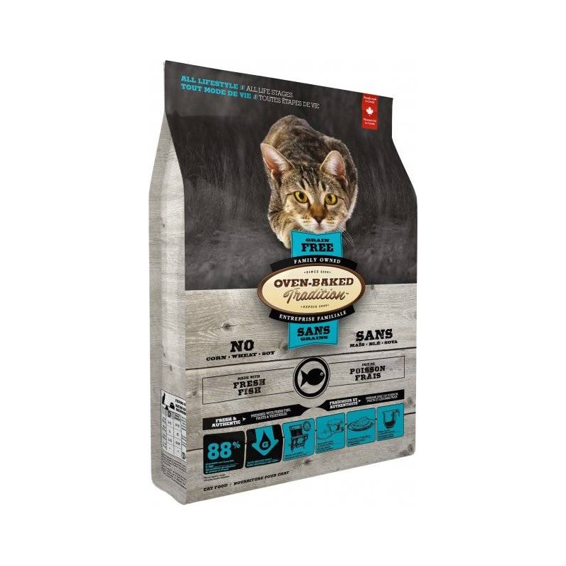 OBT Oven Baked Tradition Cat Food Grain free with fish (z rybą) 1,13kg