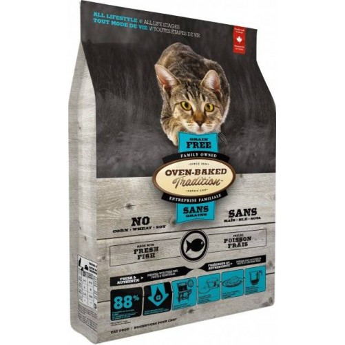 OBT Oven Baked Tradition Cat Food Grain free with fish (z rybą) 1,13kg