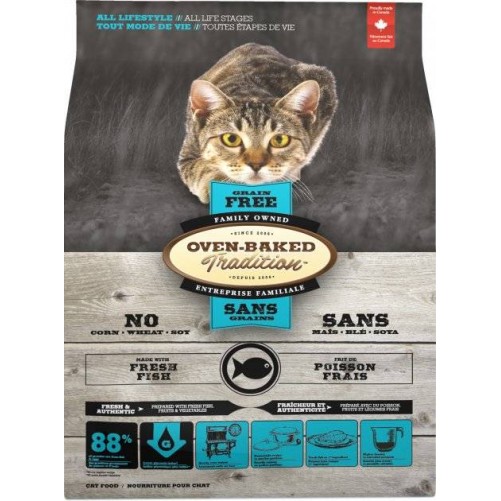 OBT Oven Baked Tradition Cat Food Grain free with fish (z rybą) 1,13kg