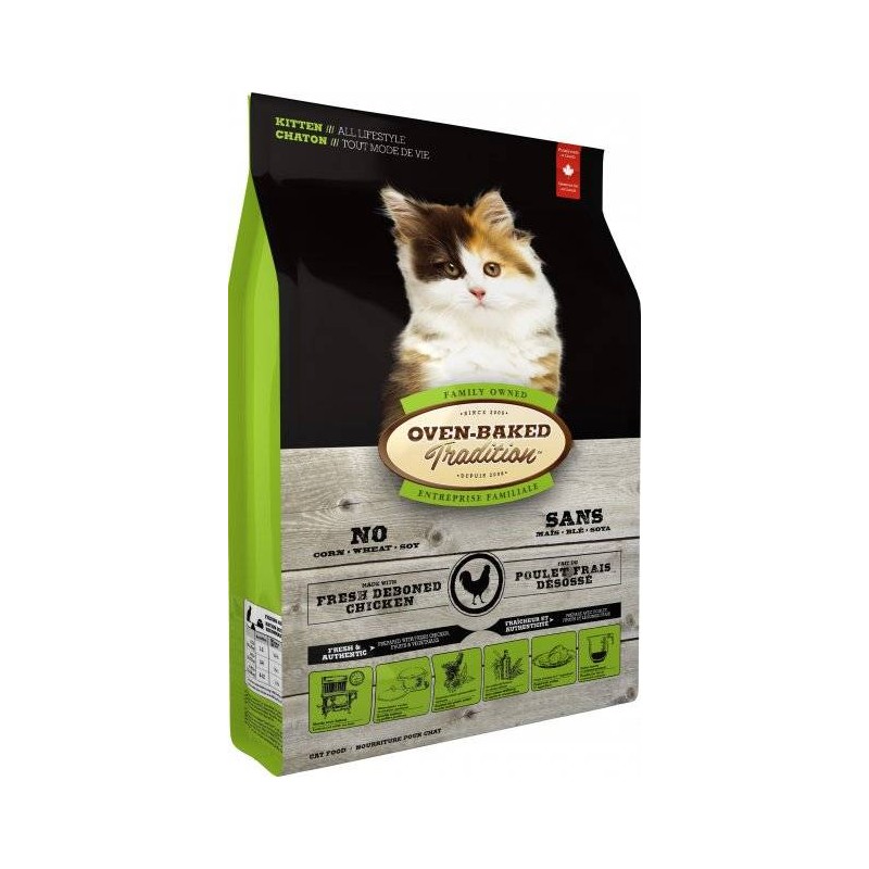 OBT Oven Baked Tradition Cat Food kittens of all life style with Chicken (z kurczakiem) 1,13kg