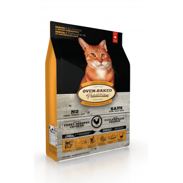 OBT Oven Baked Tradition Cat Food senior & weight management witch chicken (z kurczakiem) 2,27kg