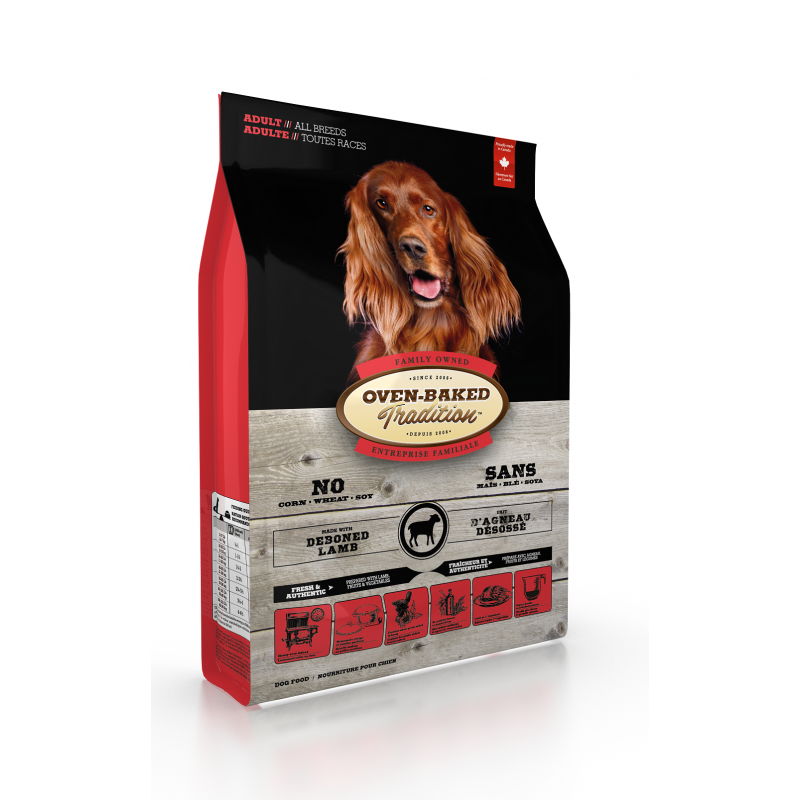 OBT Oven Baked Tradition Dog Food Adult All Breed with lamb (zjagnięciną) 2,27kg