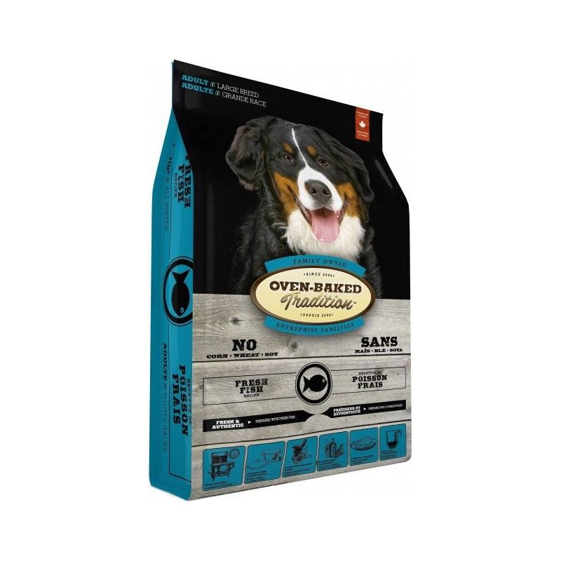 OBT Oven Baked Tradition Dog Food Fish Large Breed 11,34kg z rybą