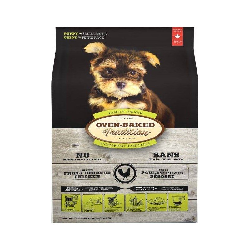 OBT Oven Baked Tradition Dog Food Puppy Small Breed 2,27kg z kurczakiem