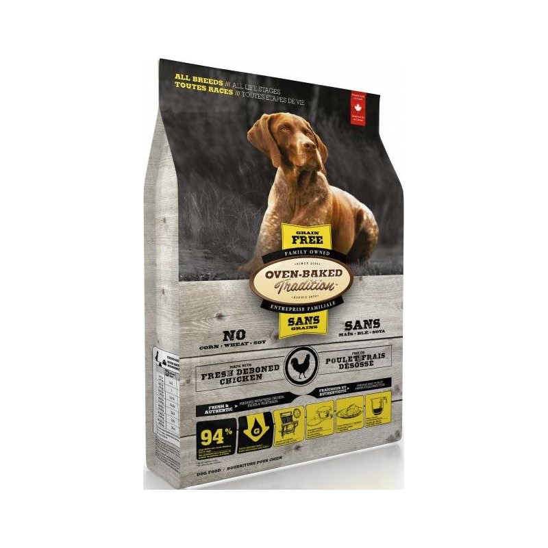 OBT Oven Baked Tradition Dog GRAIN-FREE Food Adult All Breed with Chicken (z kurczakiem) 2,27kg