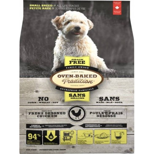 OBT Oven Baked Tradition Dog GRAIN-FREE Food Adult Small Breed with Chicken (z kurczakiem) 2,27kg