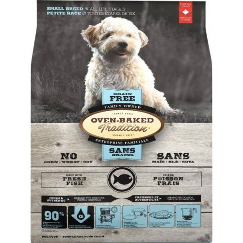 OBT Oven Baked Tradition Dog GRAIN-FREE Food Adult Small Breed with fish (z rybą) 1kg