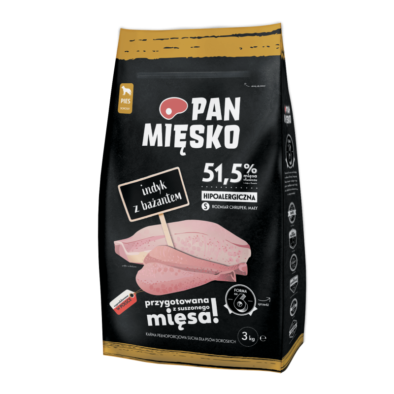 Pan Mięsko Indyk z bażantem S 3kg