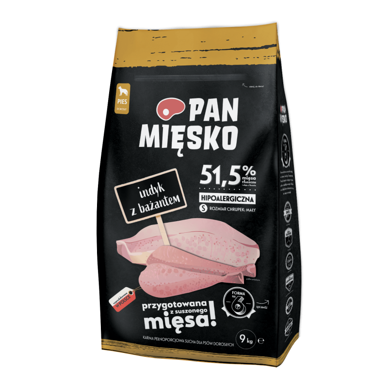 Pan Mięsko Indyk z bażantem S 9kg