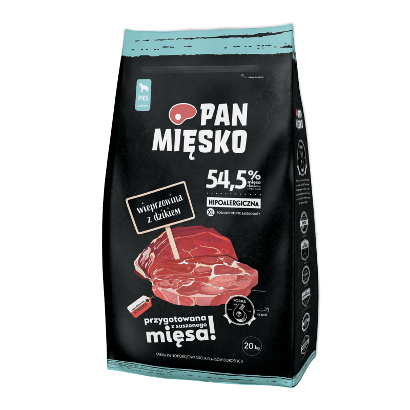 Pan Mięsko Wieprzowina z dzikiem XL 20kg