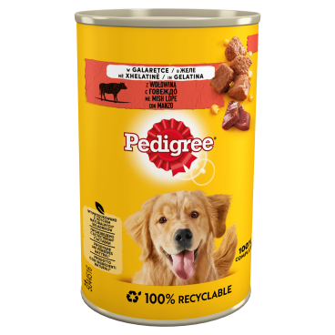 PEDIGREE Adult puszka 400g - mokra karma dla psów, z wołowiną w galaretce