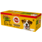 PEDIGREE Adult saszetka 80x100 g - Mix Smaków w Sosie, mokra karma pełnoporcjowa dla dorosłych psów (kawałki bogate w kurczaka, 