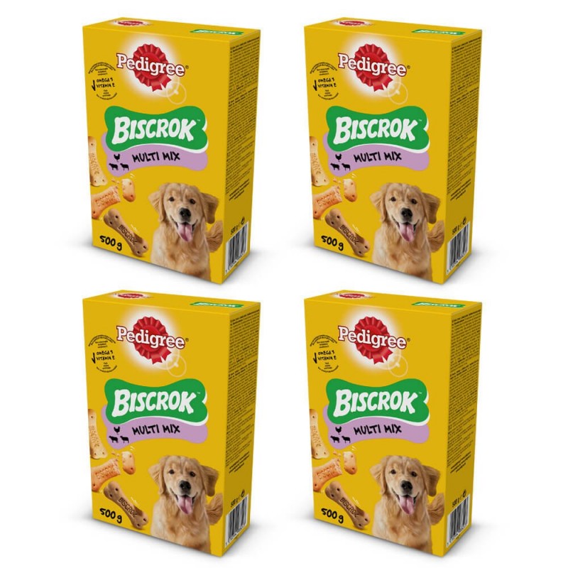 PEDIGREE Biscrok 500g - ciasteczka dla psów w kształcie kostek 3+1 GRATIS