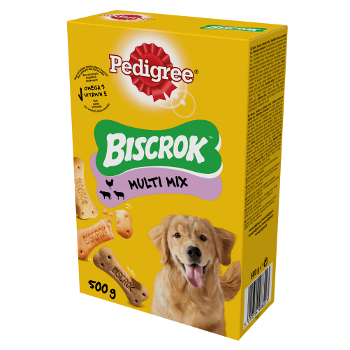 PEDIGREE Biscrok 500g - ciasteczka dla psów w kształcie kostek 3+1 GRATIS