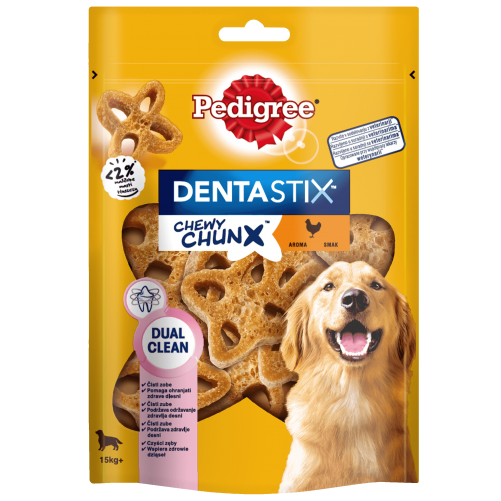 PEDIGREE Dentastix Chewy ChunX Maxi 68g – dentystyczne przysmaki dla dorosłego psa ras średnich i dużych