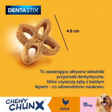 PEDIGREE Dentastix Chewy ChunX Maxi 68g – dentystyczne przysmaki dla dorosłego psa ras średnich i dużych