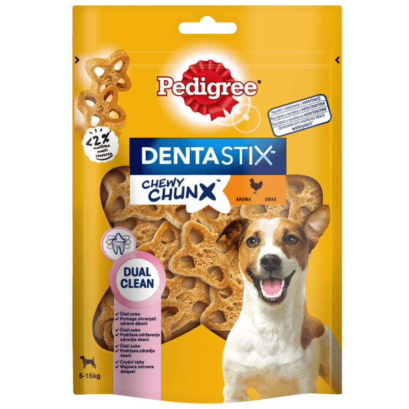 PEDIGREE Dentastix Chewy ChunX Mini 68g – dentystyczne przysmaki dla dorosłego psa ras małych i średnich