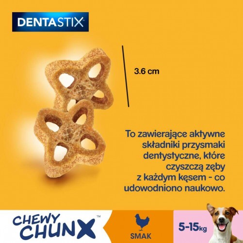 PEDIGREE Dentastix Chewy ChunX Mini 68g – dentystyczne przysmaki dla dorosłego psa ras małych i średnich