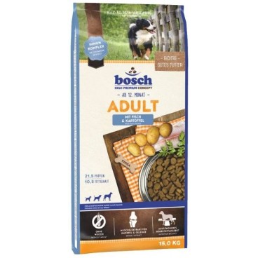 Bosch Adult Fish & Potato, ryba i ziemniak 15kg