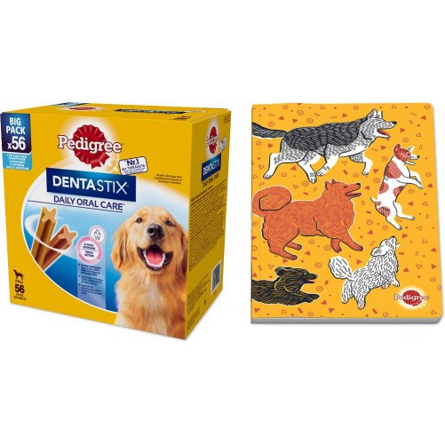 Pedigree Przysmak DentaStix dla psa op. 8x270g (56 szt.) + NOTES