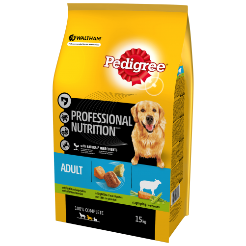 Pedigree Sucha Professional Jagnięcina 15kg