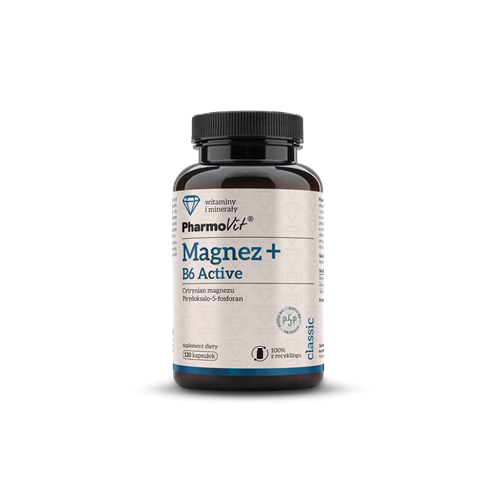 Pharmovit Magnez + B6 Active 120 kaps