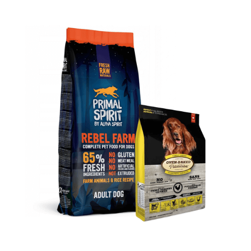 Primal Spirit Rebel Farm 65% 12kg + OBT Oven Baked Tradition Dog Food Adult with Chicken (z kurczakiem) 2,27kg