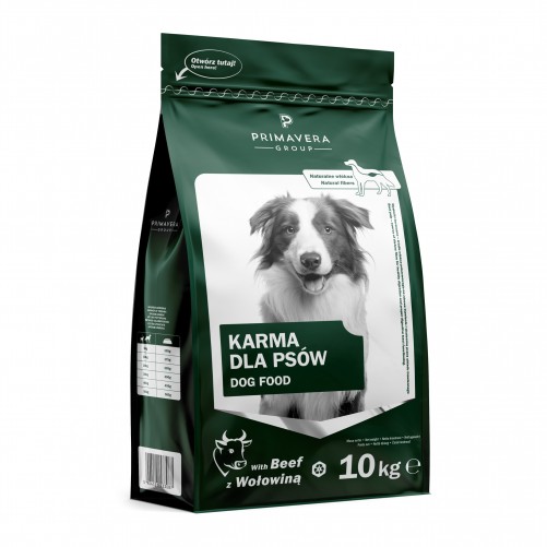 PRIMAVERA Premium Pełnoporcjowa karma dla psa z wołowina 10kg +  Bosch Adult Lamb & Rice 3kg