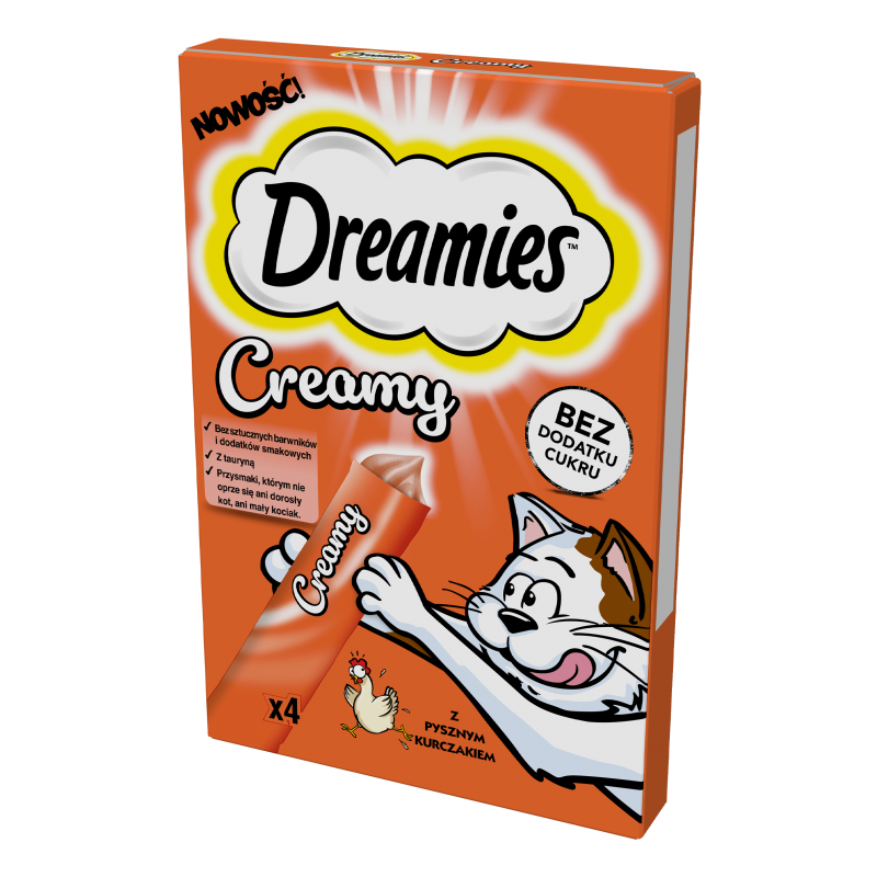 Przysmak dla kota DREAMIES™ z pysznym kurczakiem 4x10g