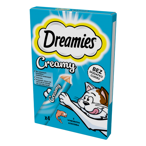 Przysmak dla kota DREAMIES™ z wybornym łososiem 4x10g