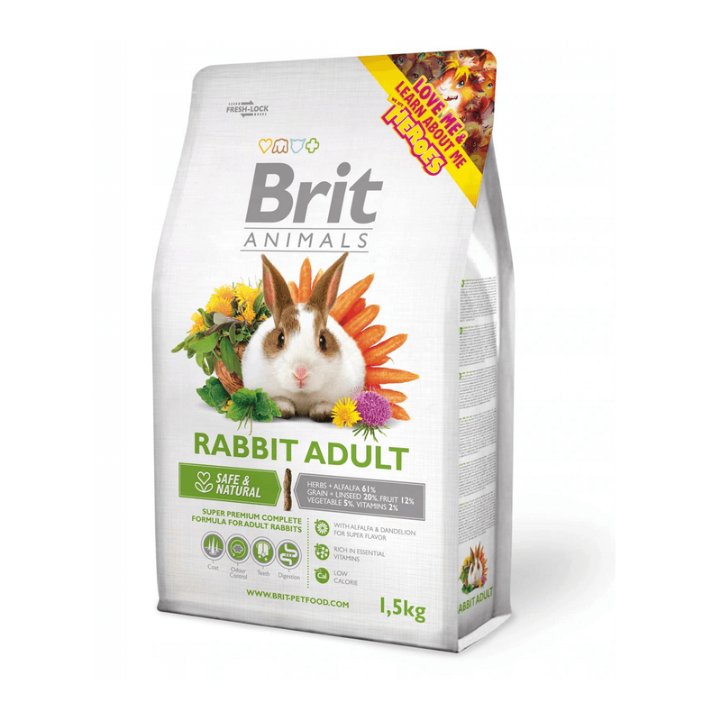 Brit Animals Rabbit Adult Complete 1,5kg