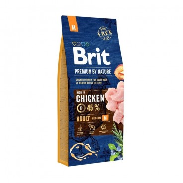 Brit Premium By Nature Adult M 15kg