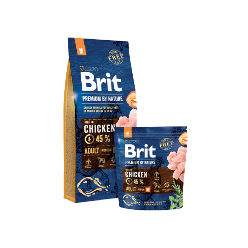 Brit Premium By Nature Adult M 15kg