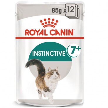 ROYAL CANIN  Instinctive +7 w sosie karma mokra w sosie dla kotów starszych, wybrednych