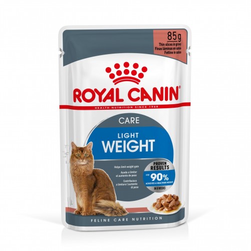 ROYAL CANIN Light Weight Care 12x85g w sosie karma mokra w sosie dla kotów dorosłych, z tendencją do nadwagi