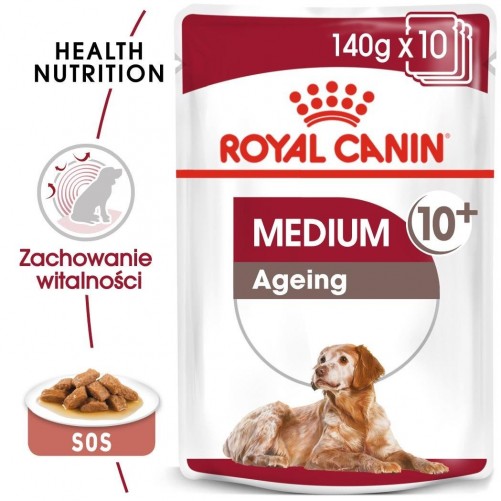 ROYAL CANIN Medium Ageing karma mokra w sosie dla psów dojrzałych po 10 roku życia, ras średnich 140g