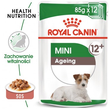 ROYAL CANIN Mini Ageing karma mokra w sosie dla psów dojrzałych po 12 roku życia, ras małych