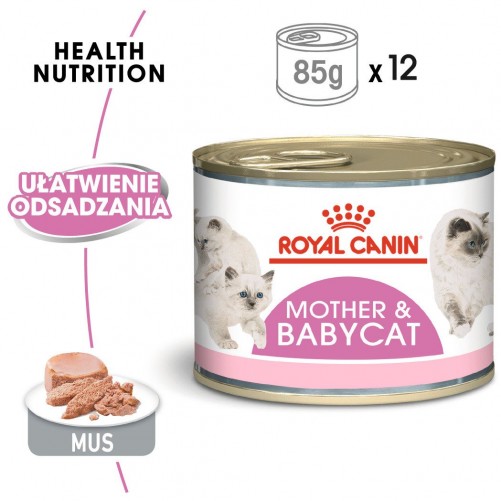 ROYAL CANIN  Mother & Babycat Instinctive Mousse karma mokra - mus dla kociąt i kotek karmiących