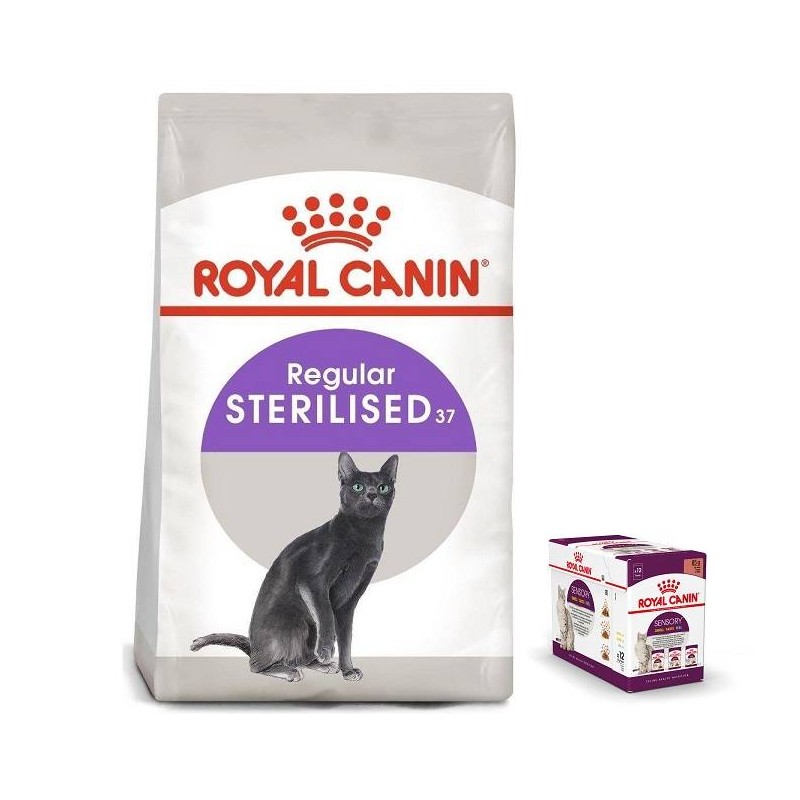 ROYAL CANIN Sterilised 2kg + Royal Canin FHN Sensory 12 x85g