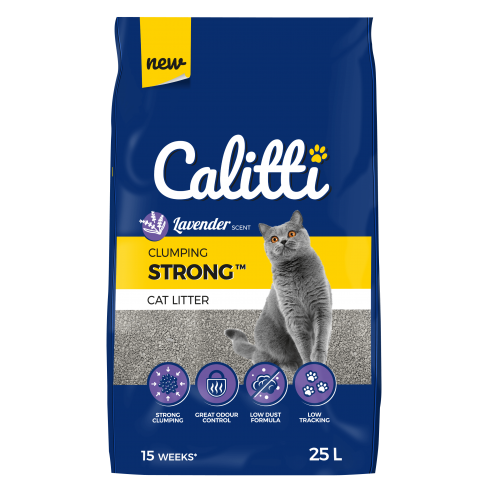 Calitti STRONG Lavender 25l - żwirek bentonitowy