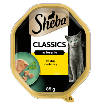 SHEBA®  Classics 22x85g Koktajl Drobiowy - mokra karma dla kotów w pasztecie