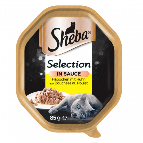 SHEBA® Selection 22x85g z Kurczakiem - mokra karma dla kotów w sosie