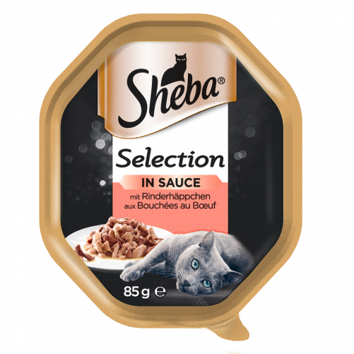 SHEBA®  Selection 22x85g z Wołowiną - mokra karma dla kotów w sosie