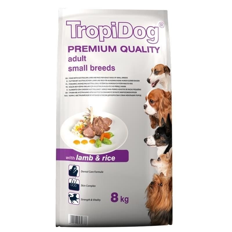 Tropidog Premium Adult Small Lamb&Rice 8kg