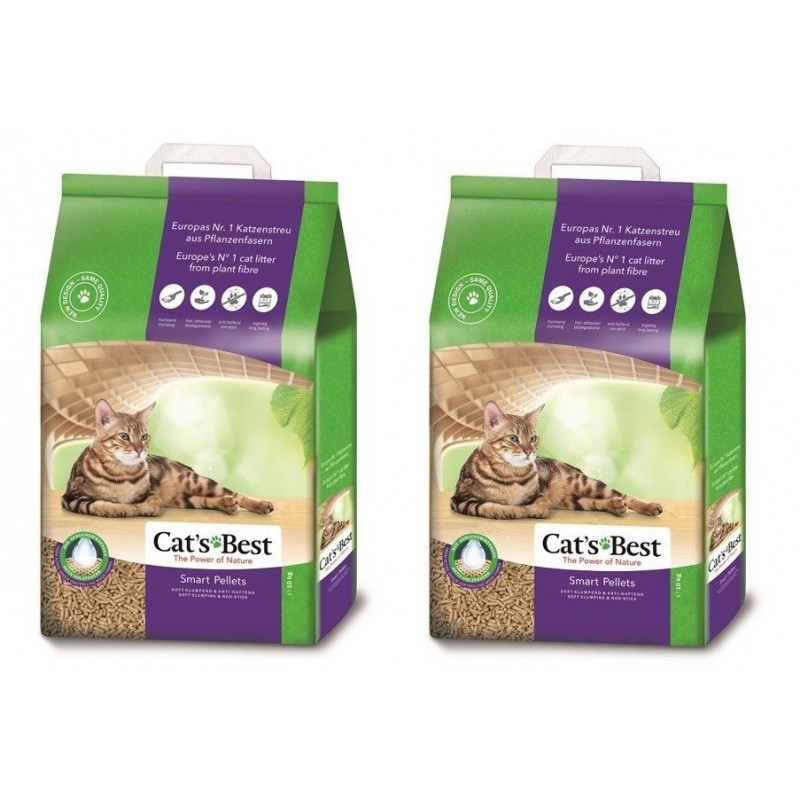 Cats Best Smart pellets / Nature Gold 2x20l żwirek dla kota