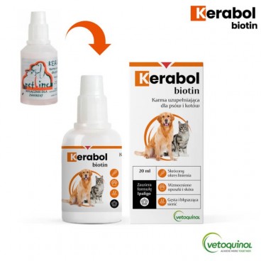 Vetoquinol Kerabol krople 20 ml