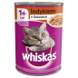 WHISKAS Adult puszka 12x400g - mokra karma dla kotów z indykiem w galaretce