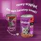 WHISKAS Adult puszka 400 g - mokra karma pełnoporcjowa dla dorosłych kotów, kawałki z wołowiną w sosie