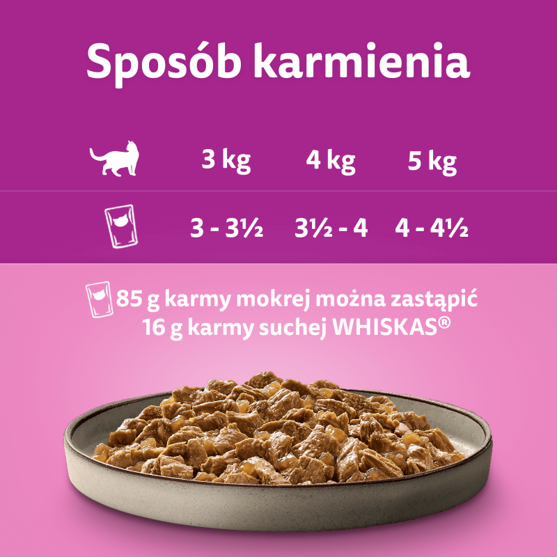 WHISKAS Adult saszetka 40 x 85 g Drobiowe Frykasy